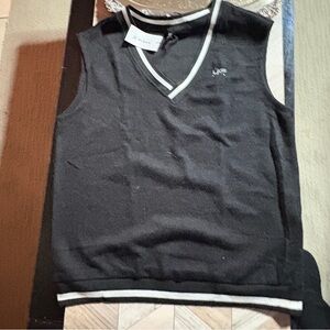 SHEIN Black V-Neck Sweater Vest